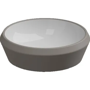 Umyvadlo na desku Cruise, keramické, dvoubarevné, 45x45 cm, CRLAVRO45BI000030