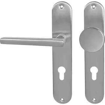 MPK - DANIELA - SO PZ otvor pro vložku, 90 mm, koule/klika levá BN - Broušená nerez