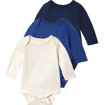 Chlapecké tričko lupilu® Chlapecké body, 3 kusy (bílá / modrá / navy modrá, 50/56)