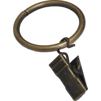 Kolečka se žabkou na tyč 25 mm, antická mosaz GARDINIA