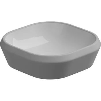 Umyvadlo Umyvadlo na desku Cruise, keramické, dvoubarevné, 45x45 cm, CRLAVQU45BI000033