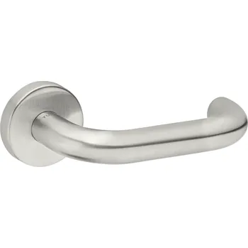 Dveřní kování TI - COSLAN - R AP 2000 klika/klika, bez spodní rozety BN - Broušená nerez (16)