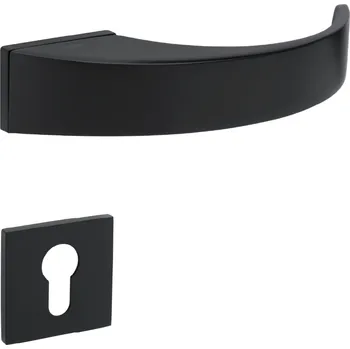 Dveřní kování TI - DEDOS - RT5 3094 rozety PZ, klika/klika BS - Černá matná (153)