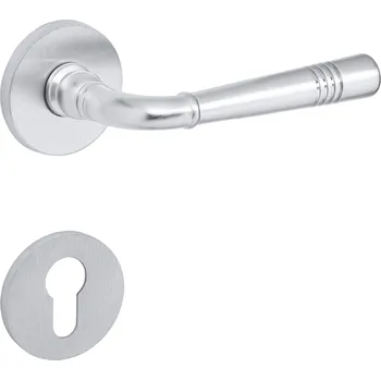 Dveřní kování TI - DIADEM - R 4009 5S klika/klika, rozety PZ OCS - Chrom broušený (96)