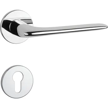 Dveřní kování AS - VIOLA - R 5S klika/klika, rozety PZ OC - Chrom lesklý