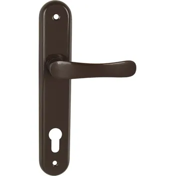 Dveřní kování KE - MICHAELA PZ otvor pro vložku, klika/klika, 72 mm Hnědá