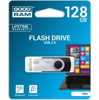 Ukládání dat Pendrive GOODRAM UTS2 128 GB USB 2.0 černý