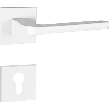 MPK - VIVA - HR SQ6 rozety PZ, klika/klika WS - Bílá matná