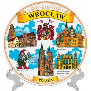 Talíř Talíř 20 cm Vratislav keramický dekorativní suvenýr Suvenix POL-MT-035