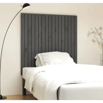 vidaXL Nástěnné čelo postele 108x3x110 cm masivní borové dřevo [824923] Barva: Šedá