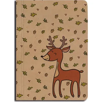 Blok Notes prázdný A6 kraft&nbsp;Srnec