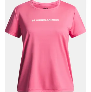 Dívčí tričko Dívčí tričko Under Armour Tech Wordmark Graphic SS-P 6005136-672 Růžová YMD