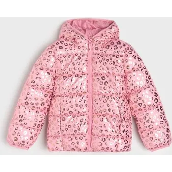 Dívčí bunda Sinsay - Prošívaná bunda s kapucí - růžová - 644EI-39X - 644EI-39X-116