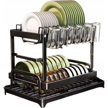 Odkapávač na nádobí ODKAPÁVAČ NA NÁDOBÍ 42x29x29 Cm ČERNÝ