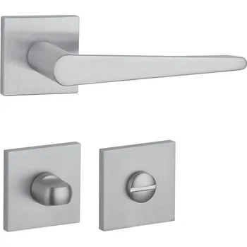 Dveřní kování AT - ARNICA - HR 7S rozety WC, klika/klika OCS - Chrom broušený