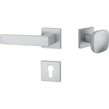 Dveřní kování AS - ERICA - HR 7S rozety PZ, madlo/klika levá OCS - Chrom broušený