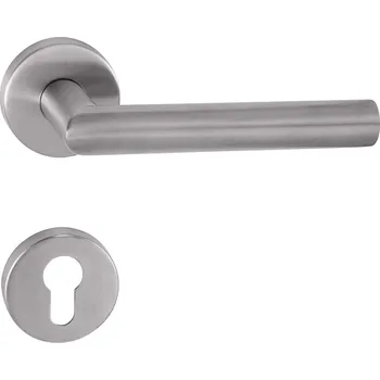 Dveřní kování TI - FAVORIT - R 2002 klika/klika, rozety PZ BN - Broušená nerez (16)