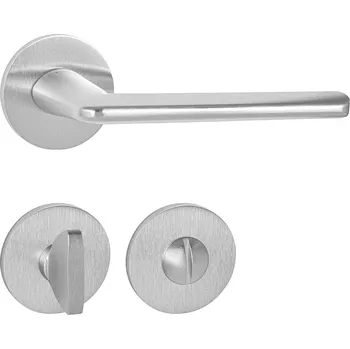 Dveřní kování TI - ELIPTICA - R 3098 5S klika/klika, rozety WC OCS - Chrom broušený (96)