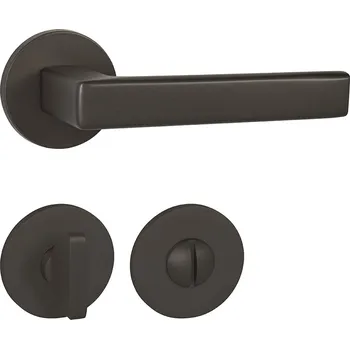 Dveřní kování TI - SONIA - R 3095 5S klika/klika, rozety WC T - Titan (141)