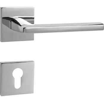 Dveřní kování MPK - PRIMA - HR SQ6 rozety PZ, klika/klika OC - Chrom lesklý