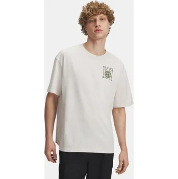 Pánské tričko Under Armour UA M HWT OS Hoops Courtsi 6003686-110 Bílá XL