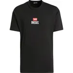 DIESEL D Black tričko S Černá
