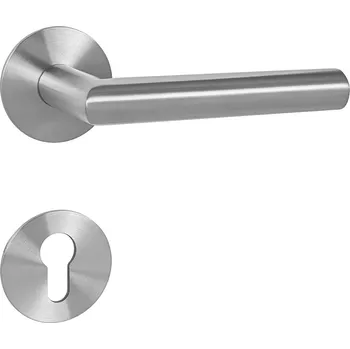 Dveřní kování MPK - FAVORIT 22 - R 3SM klika/klika, rozety PZ BN - Broušená nerez