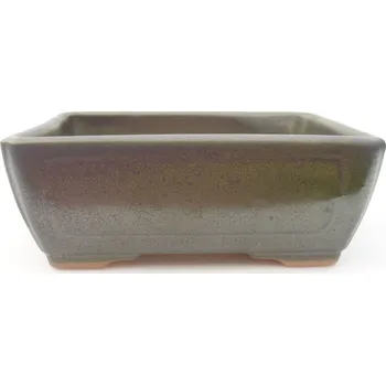 Květináč Keramická bonsai miska 16 x 12 x 6 cm zelená 1394-M24-5097
