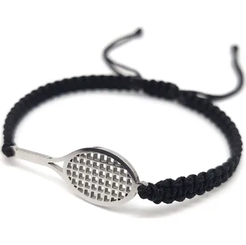 Náramek Maj šperky Náramek s tenisovou raketou Barva: Černá, Velikost: Dámská