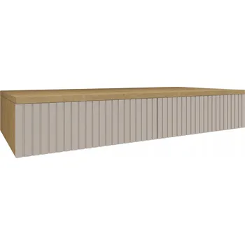 Toaletní stolek Toaletní Stolek závěsná skříňka RIVA konzola DUB KAMENNÝ+KAŠMÍR 110 ryfle LAK