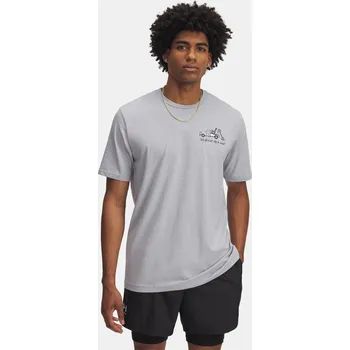 Pánské tričko Under Armour UA 60/40S BODY SHOP SS-GR 6004178-011 Šedá MD