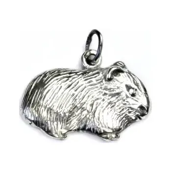 Přívěsek Stříbrný přívěsek, morče -- P 431 patina (Stříbrné morče)