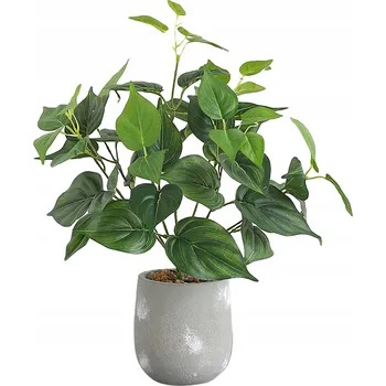 umělá květina UMĚLÁ Rostlina V KVĚTINÁČI REALISTICKÁ 38 Cm FILODENDRON do DOMU KANCELÁŘE