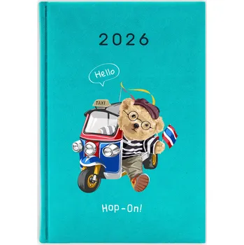 Kalendář Knižkový kalendář 2026 A5 FunnyCase modrý