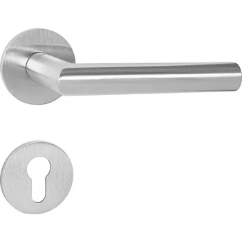 Dveřní kování TI - FAVORIT - R 2002 5S klika/klika, rozety PZ BN - Broušená nerez (16)