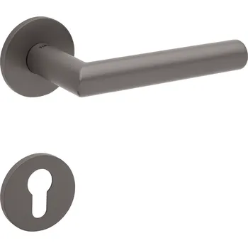 Dveřní kování TI - FAVORIT - R 4152 5S klika/klika, rozety PZ T - Titan (141)