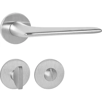 Dveřní kování TI - OPTIMAL - R 4164 5S klika/klika, rozety WC OCS - Chrom broušený (96)