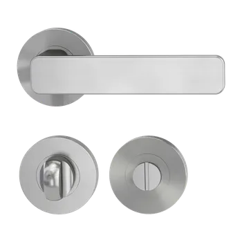 Dveřní kování GK - MINIMAL MODERN - R klika/klika, rozety WC Velvet šedá (22)