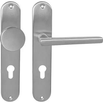 MPK - DANIELA - SO PZ otvor pro vložku, 72 mm, koule/klika pravá BN - Broušená nerez