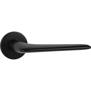 Dveřní kování TI - OPTIMAL - R 4164 5S klika/klika, bez spodní rozety BS - Černá matná (153)