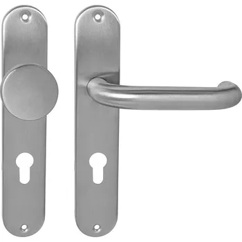 MPK - COSLAN - SO PZ otvor pro vložku, 72 mm, koule/klika pravá BN - Broušená nerez