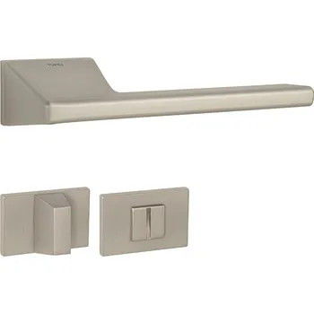 Dveřní kování TI - SALINAS - RT5 4130 rozety WC, klika/klika NP - Nikl perla (142)