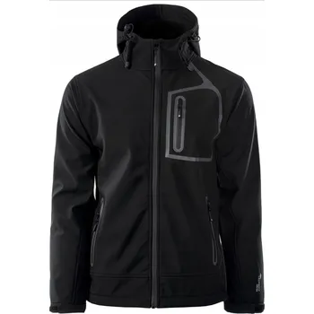 Pánská bunda Hi-Tec pánská softshellová bunda s kapucí Prince II, velikost XL