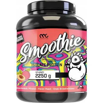 Protein MUSCLE CLINIC Smoothie ISO 2250g Proteinový izolát 92g Broskev