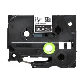 Pásek do tiskárny Páska Brother TZE-M365, 36mm, bílý tisk/černý matný podklad