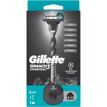 Holítko Gillette Mach3 strojek+6hlavic+stojan