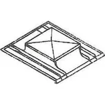 Titanzinkový střešní výlez 60 x 60 cm do ploché krytiny plechový poklop