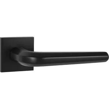 Dveřní kování TI - OKTAGON - HR 4160Q 5S bez spodní rozety, klika/klika BS - Černá matná (153)