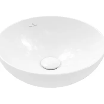 Villeroy & Boch Loop&Friends Umyvadlo na desku, průměr 420 mm, bez přepadu, CeramicPlus, alpská bílá