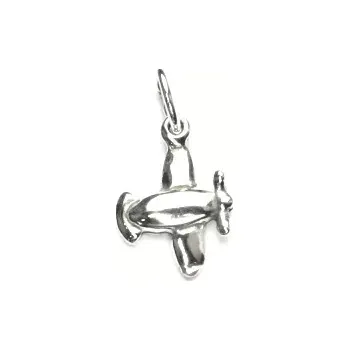 Přívěsek Zlatý přívěsek, letadélko, bílé zlato - P 407 (Zlaté letadlo)